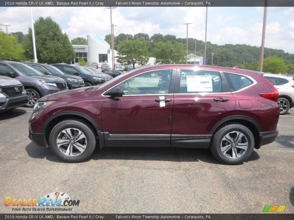 2019 Honda CR-V LX AWD Basque Red Pearl II / Gray Photo #2