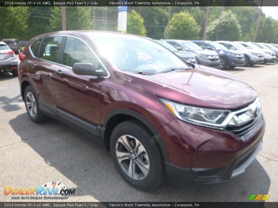 2019 Honda CR-V LX AWD Basque Red Pearl II / Gray Photo #6