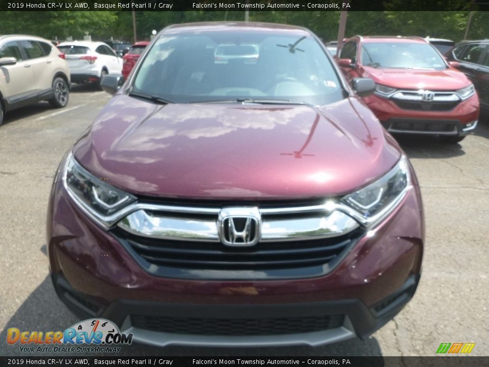 2019 Honda CR-V LX AWD Basque Red Pearl II / Gray Photo #7