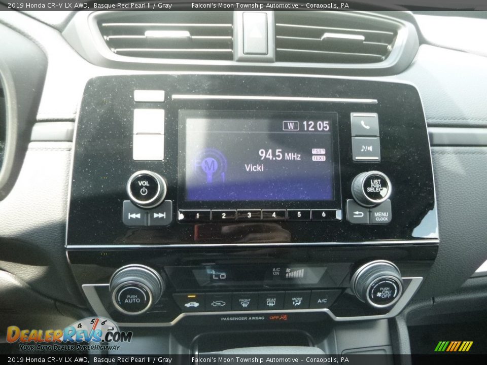 2019 Honda CR-V LX AWD Basque Red Pearl II / Gray Photo #14