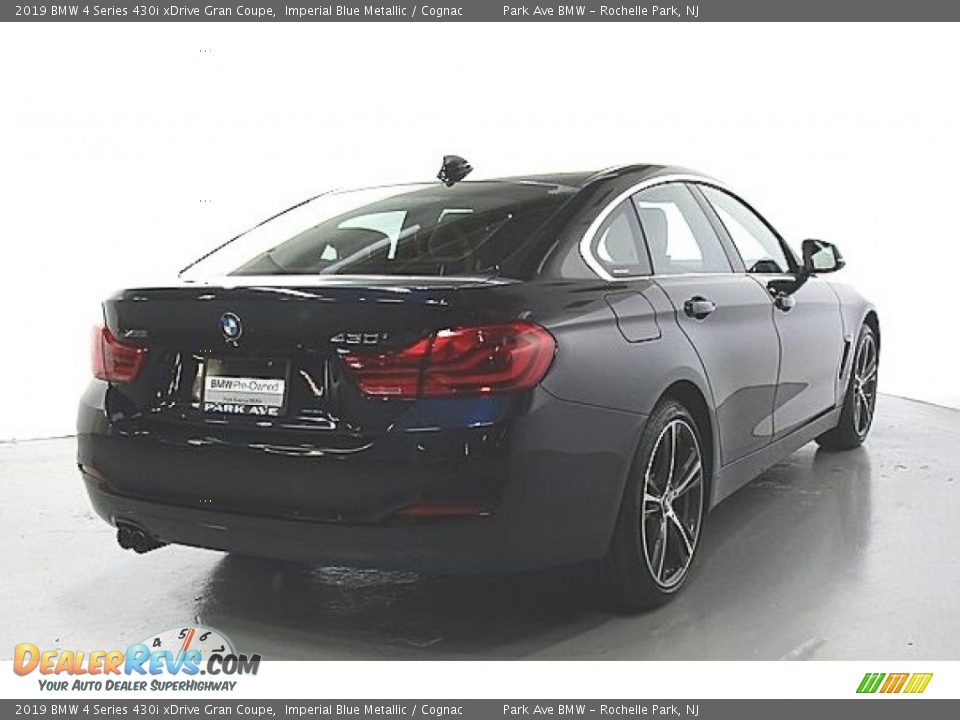 2019 BMW 4 Series 430i xDrive Gran Coupe Imperial Blue Metallic / Cognac Photo #3