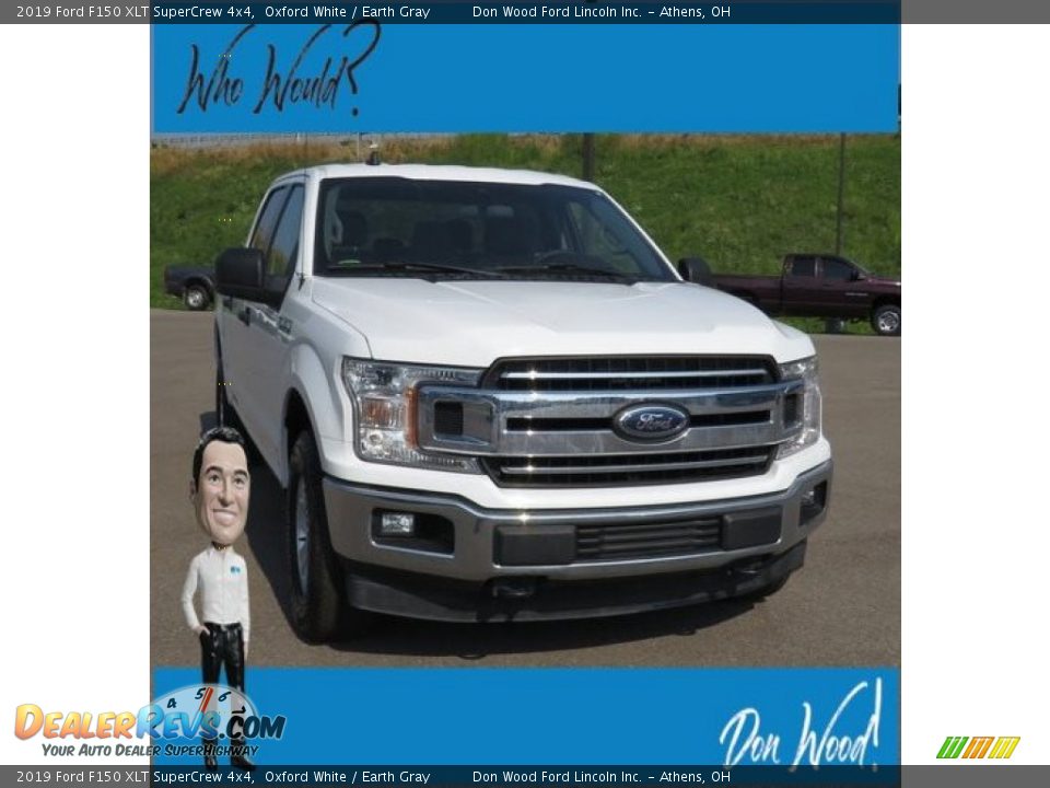 2019 Ford F150 XLT SuperCrew 4x4 Oxford White / Earth Gray Photo #1