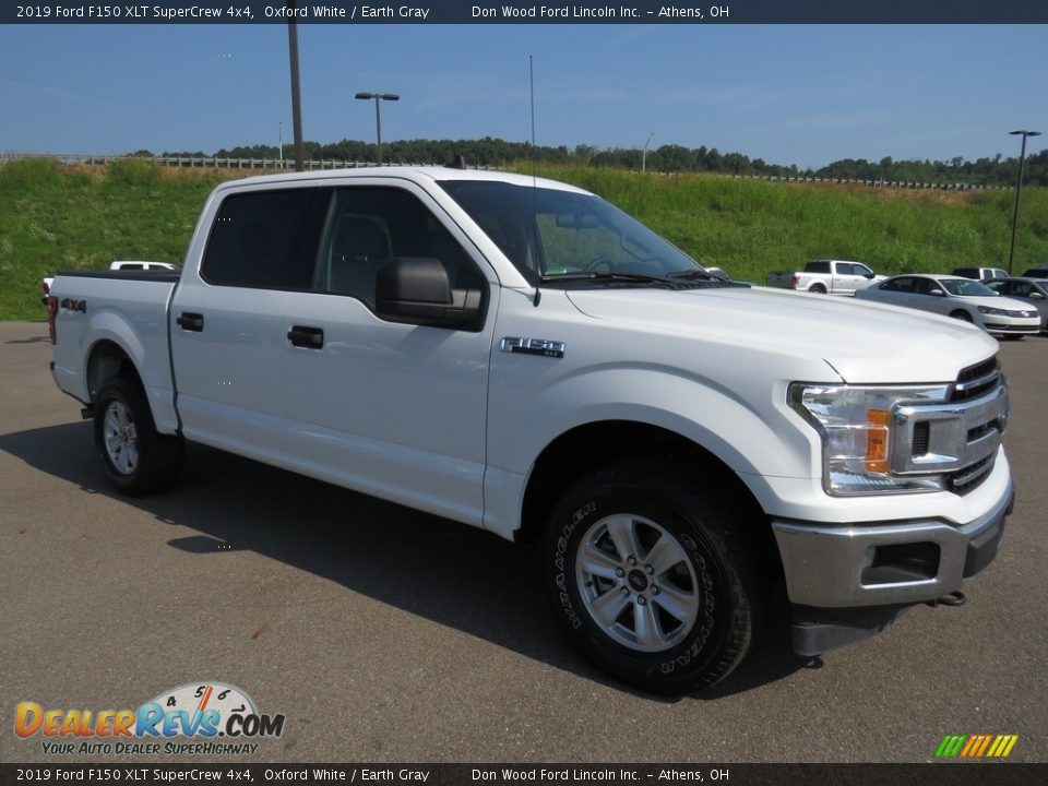 2019 Ford F150 XLT SuperCrew 4x4 Oxford White / Earth Gray Photo #2