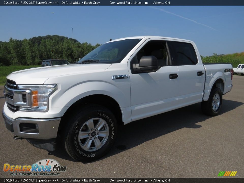 2019 Ford F150 XLT SuperCrew 4x4 Oxford White / Earth Gray Photo #7
