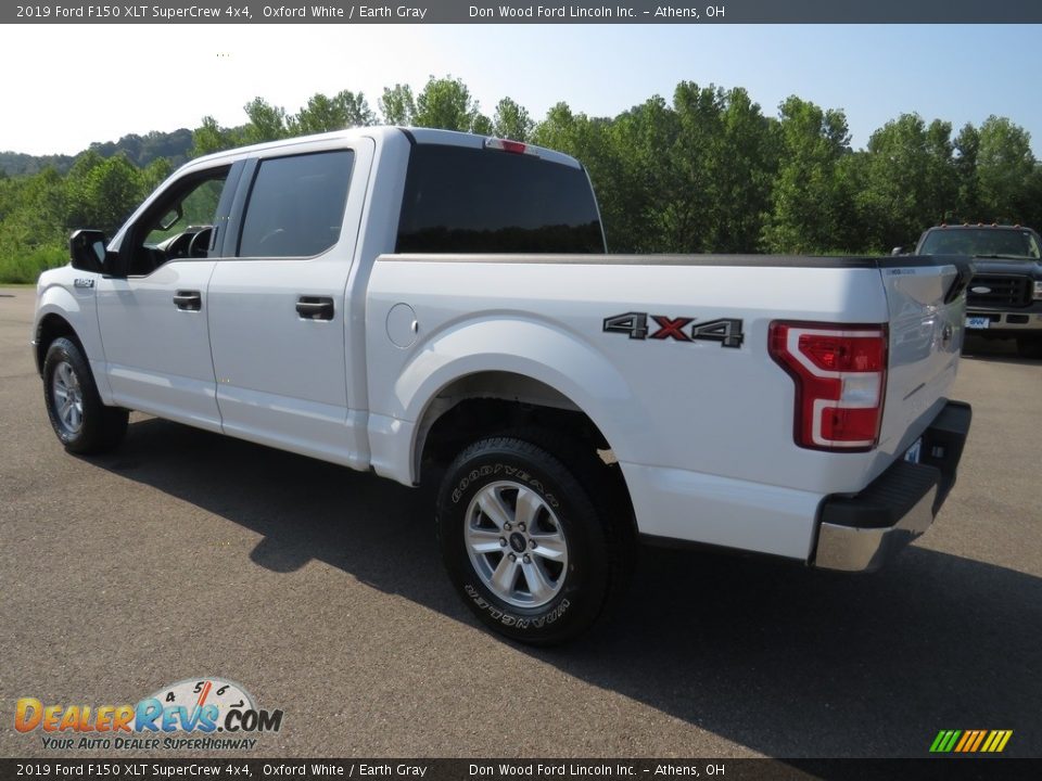 2019 Ford F150 XLT SuperCrew 4x4 Oxford White / Earth Gray Photo #9