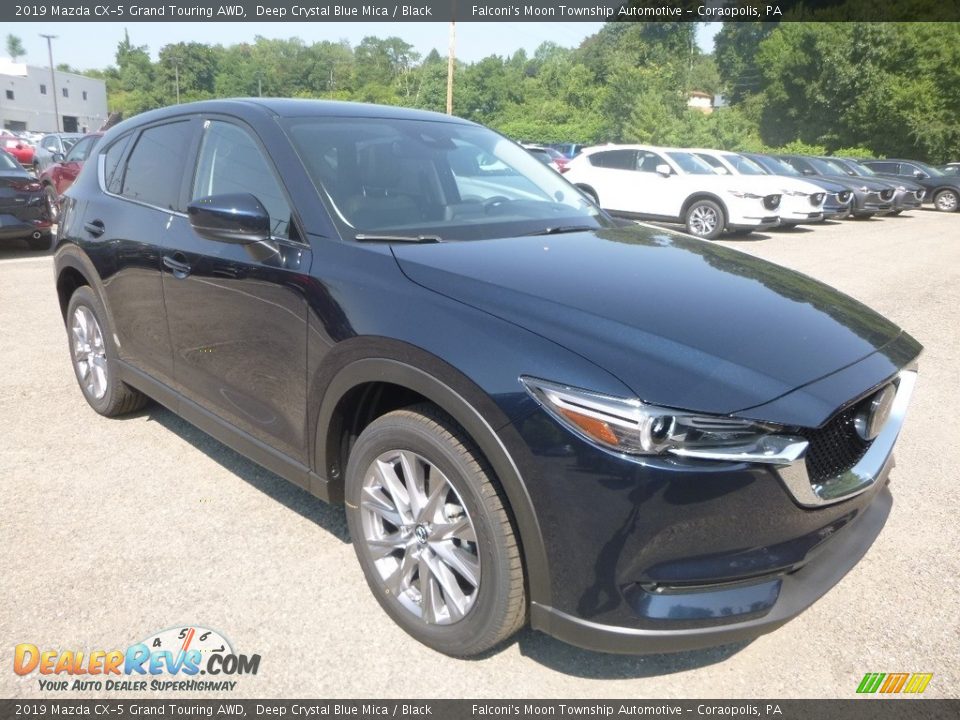 2019 Mazda CX-5 Grand Touring AWD Deep Crystal Blue Mica / Black Photo #3