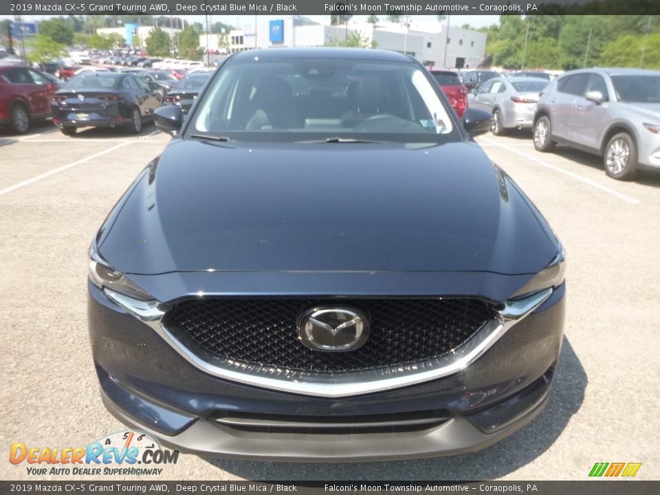 2019 Mazda CX-5 Grand Touring AWD Deep Crystal Blue Mica / Black Photo #4