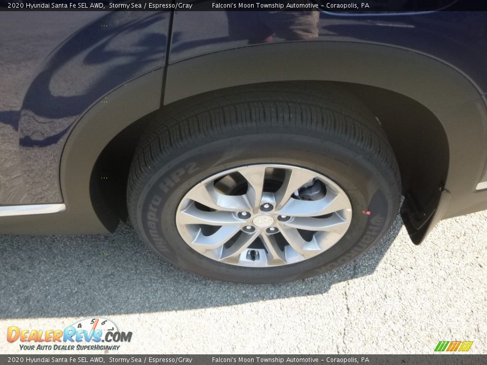 2020 Hyundai Santa Fe SEL AWD Stormy Sea / Espresso/Gray Photo #8