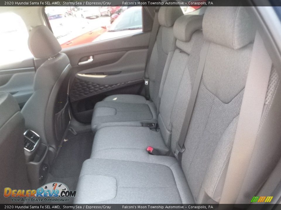 2020 Hyundai Santa Fe SEL AWD Stormy Sea / Espresso/Gray Photo #9