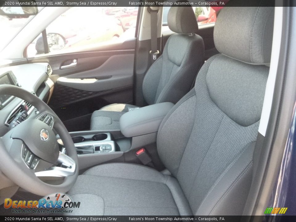 2020 Hyundai Santa Fe SEL AWD Stormy Sea / Espresso/Gray Photo #11