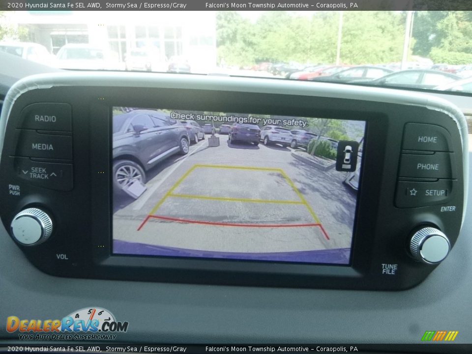 2020 Hyundai Santa Fe SEL AWD Stormy Sea / Espresso/Gray Photo #15