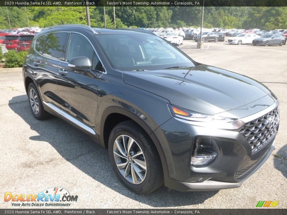 2020 Hyundai Santa Fe SEL AWD Rainforest / Black Photo #3