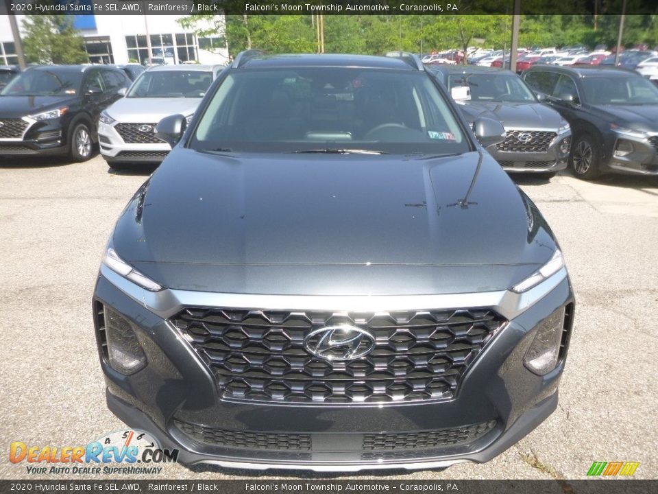 2020 Hyundai Santa Fe SEL AWD Rainforest / Black Photo #4