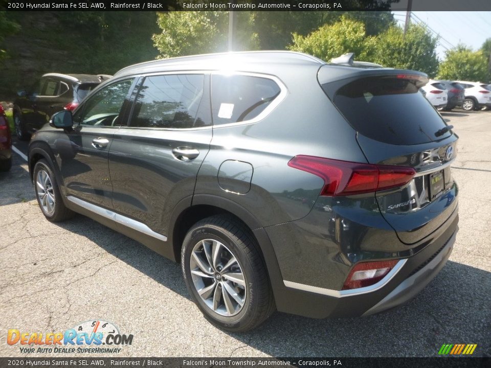 2020 Hyundai Santa Fe SEL AWD Rainforest / Black Photo #6