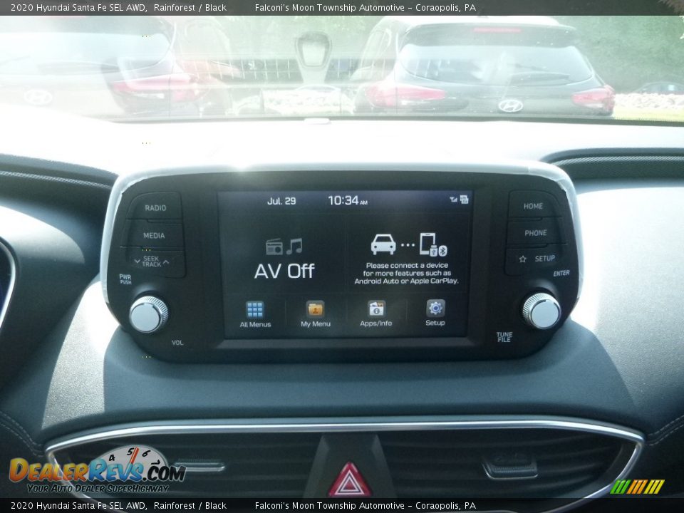 2020 Hyundai Santa Fe SEL AWD Rainforest / Black Photo #14