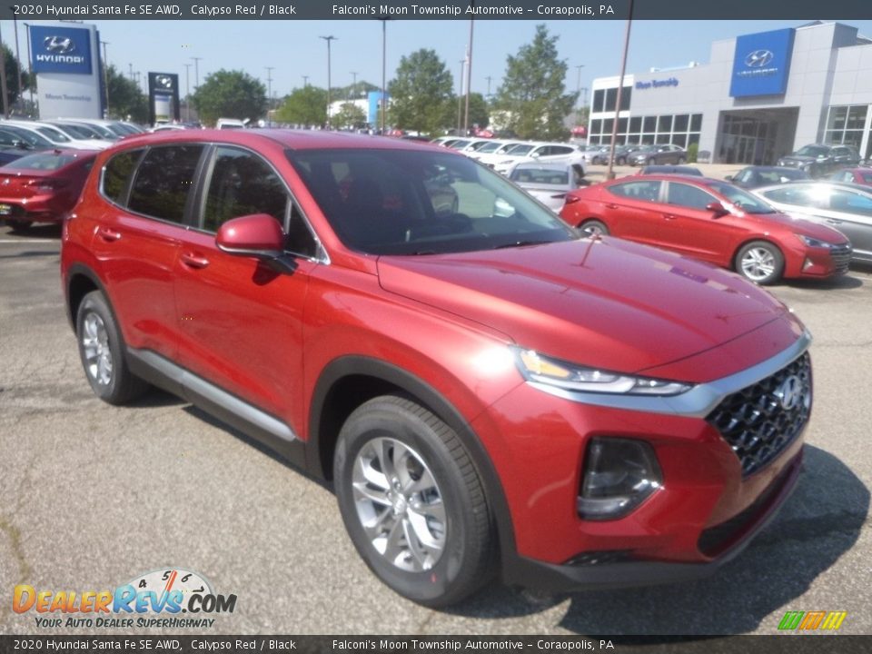 2020 Hyundai Santa Fe SE AWD Calypso Red / Black Photo #3