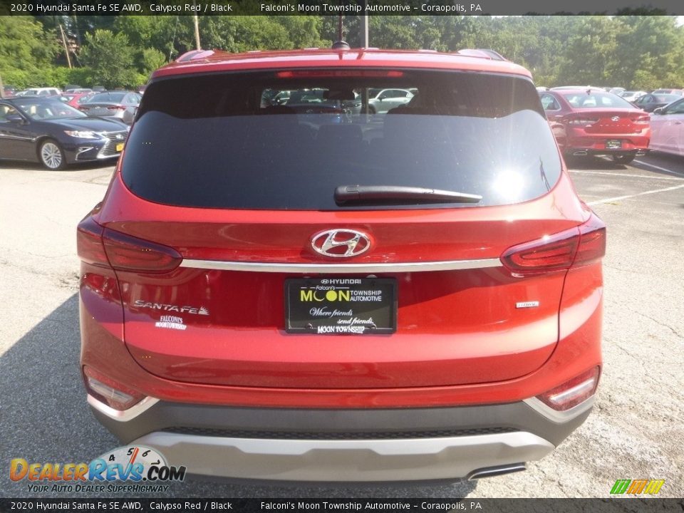2020 Hyundai Santa Fe SE AWD Calypso Red / Black Photo #7