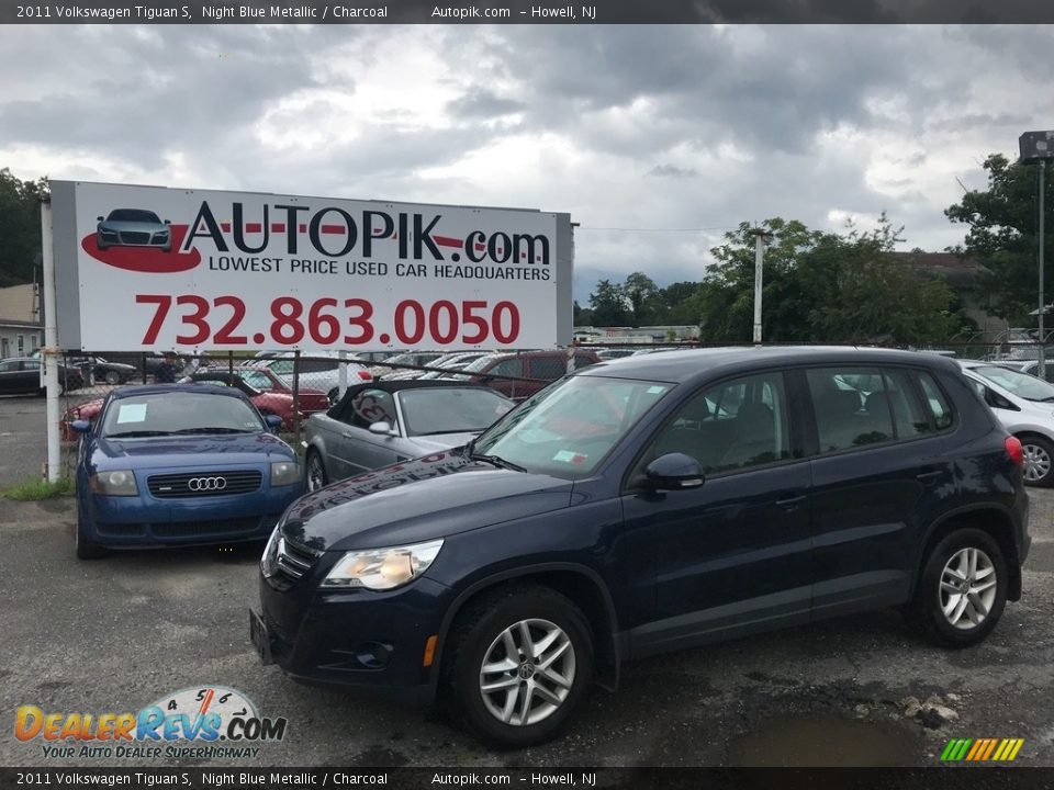 2011 Volkswagen Tiguan S Night Blue Metallic / Charcoal Photo #1