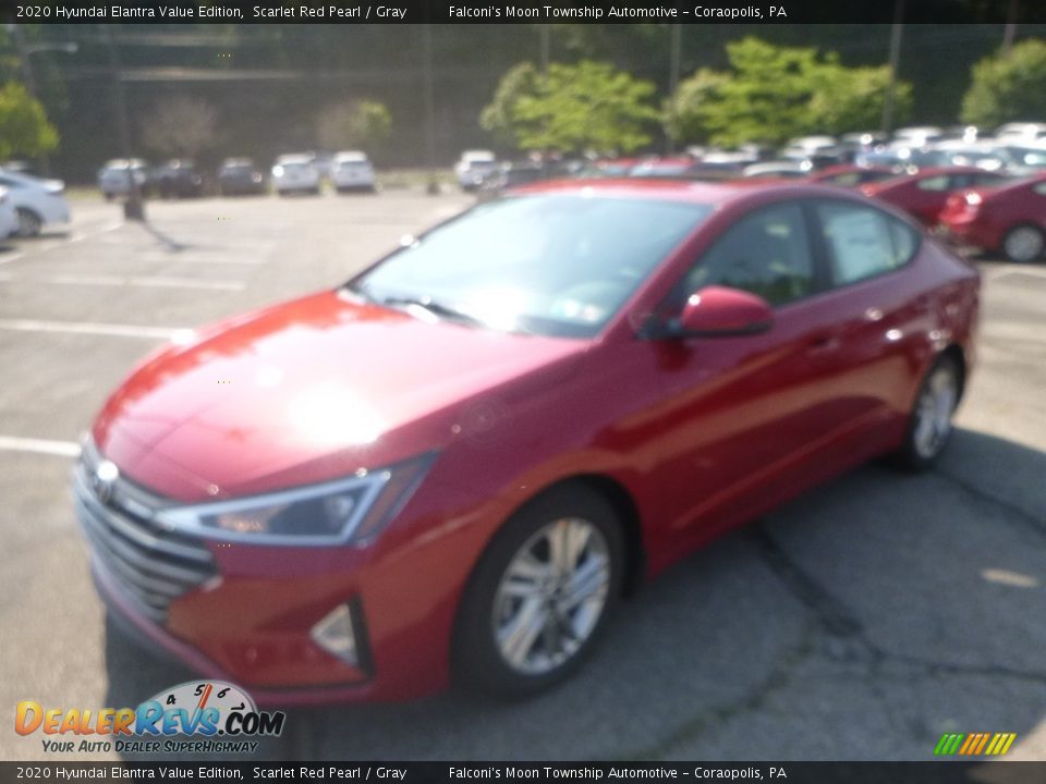 2020 Hyundai Elantra Value Edition Scarlet Red Pearl / Gray Photo #5