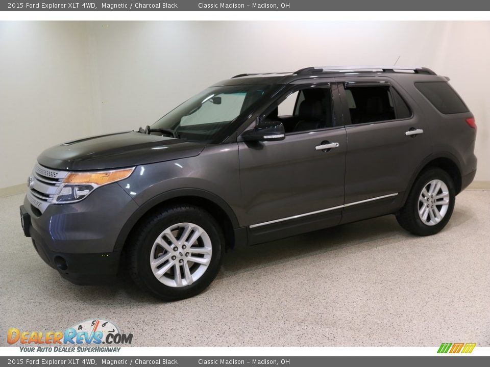 2015 Ford Explorer XLT 4WD Magnetic / Charcoal Black Photo #3