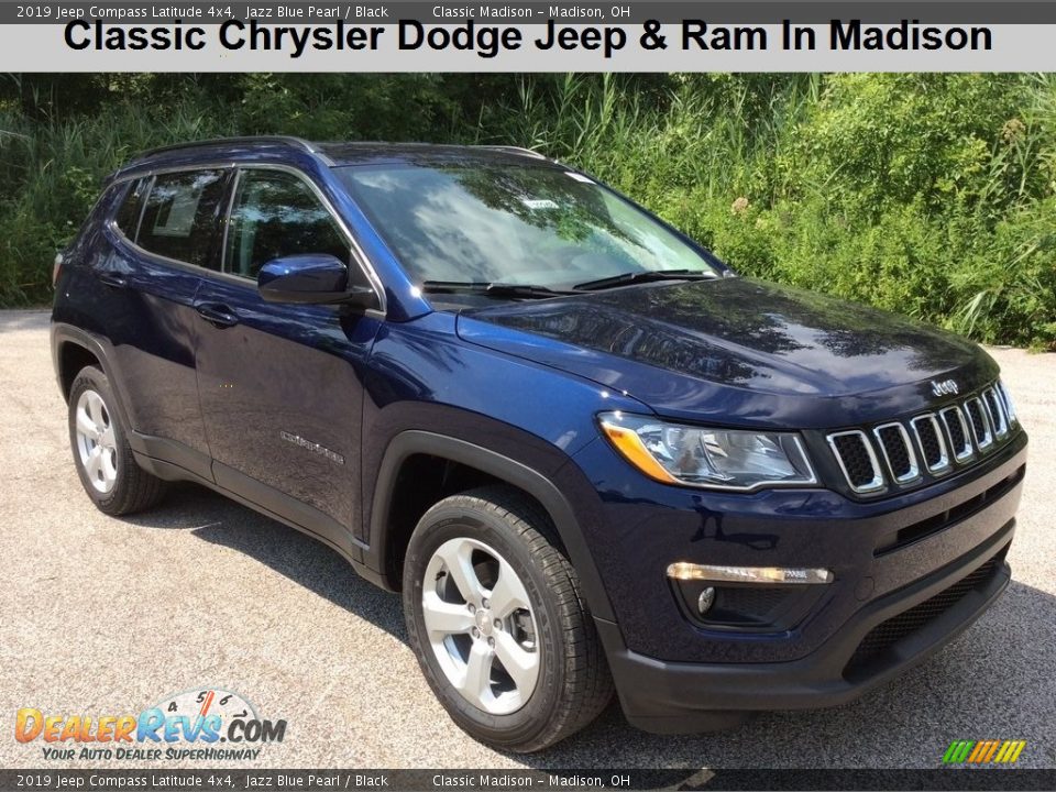 2019 Jeep Compass Latitude 4x4 Jazz Blue Pearl / Black Photo #1