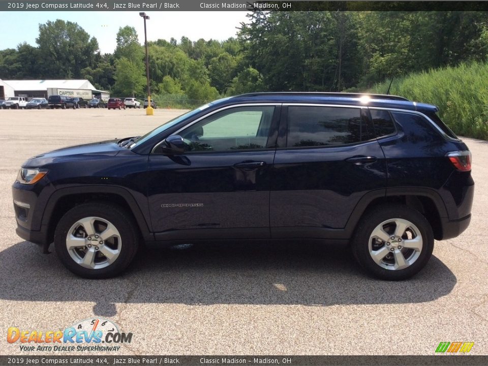 2019 Jeep Compass Latitude 4x4 Jazz Blue Pearl / Black Photo #6
