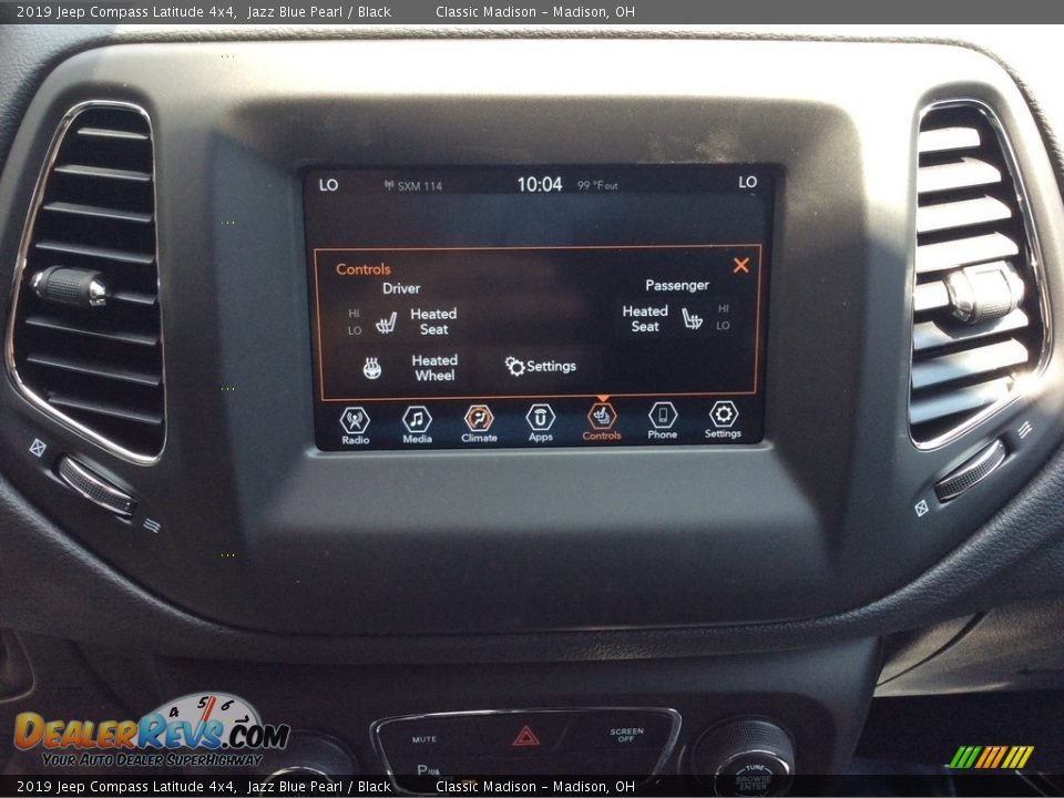 2019 Jeep Compass Latitude 4x4 Jazz Blue Pearl / Black Photo #14