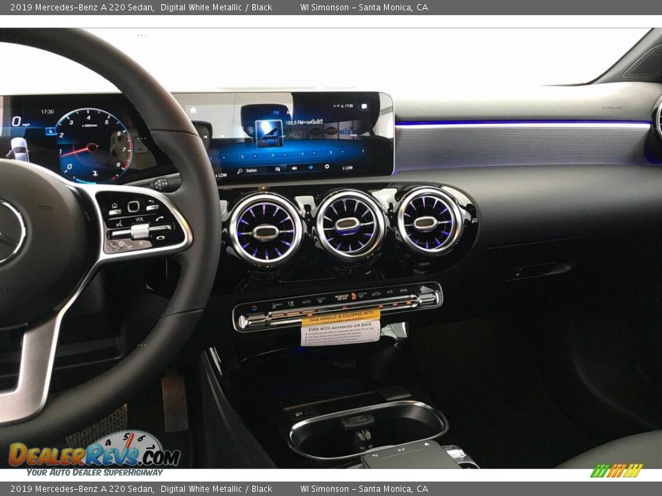 2019 Mercedes-Benz A 220 Sedan Digital White Metallic / Black Photo #6