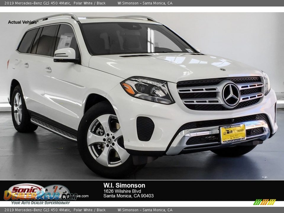 2019 Mercedes-Benz GLS 450 4Matic Polar White / Black Photo #1