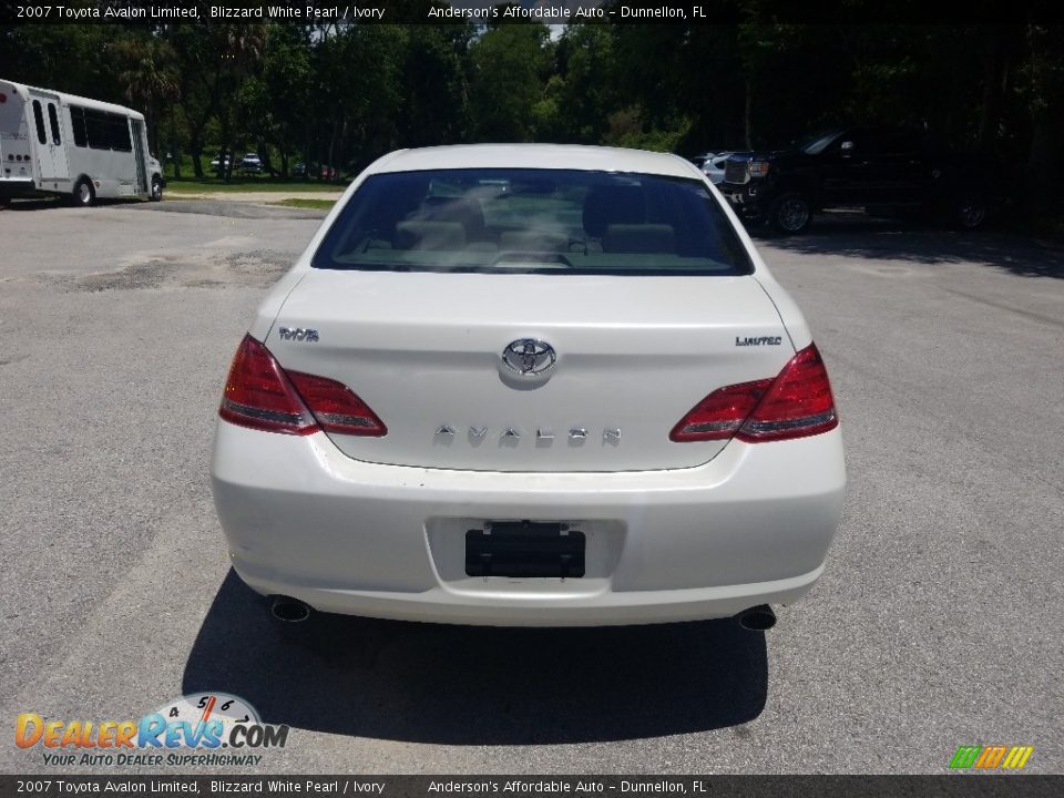 2007 Toyota Avalon Limited Blizzard White Pearl / Ivory Photo #4