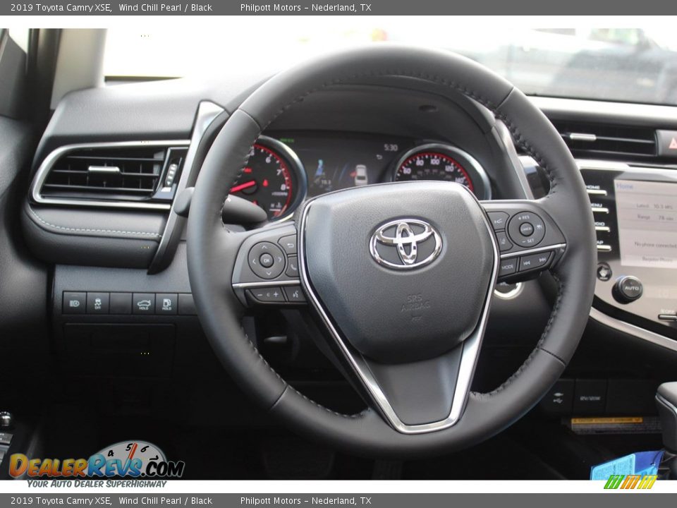 2019 Toyota Camry XSE Wind Chill Pearl / Black Photo #24