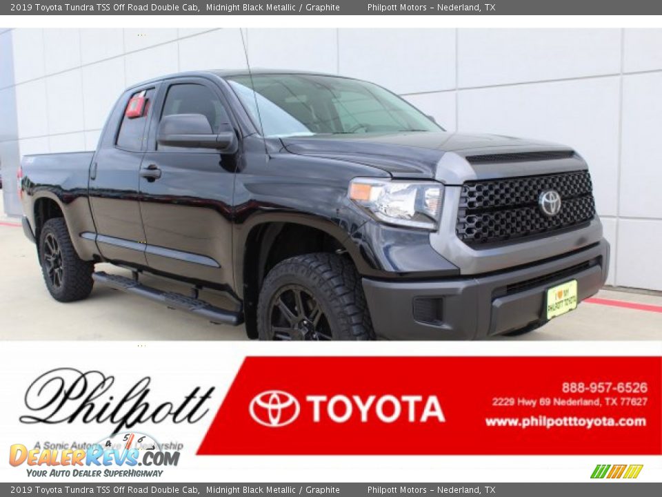 2019 Toyota Tundra TSS Off Road Double Cab Midnight Black Metallic / Graphite Photo #1