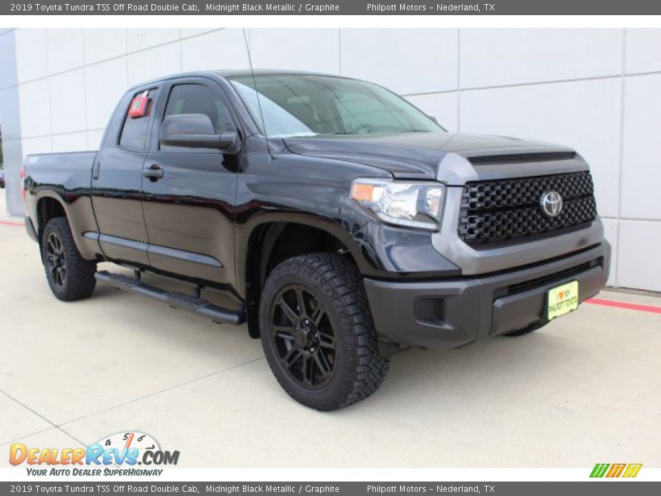 2019 Toyota Tundra TSS Off Road Double Cab Midnight Black Metallic / Graphite Photo #2