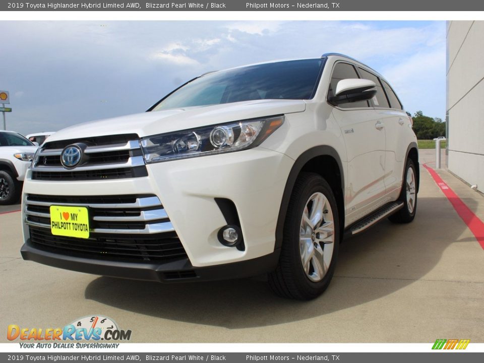 2019 Toyota Highlander Hybrid Limited AWD Blizzard Pearl White / Black Photo #4