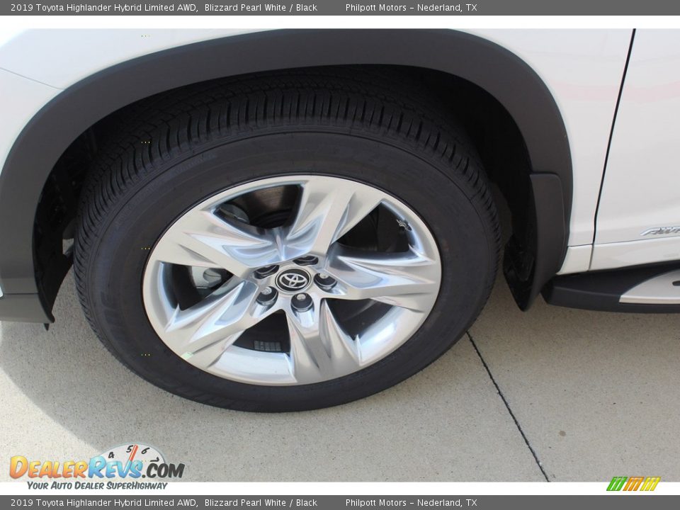 2019 Toyota Highlander Hybrid Limited AWD Blizzard Pearl White / Black Photo #5