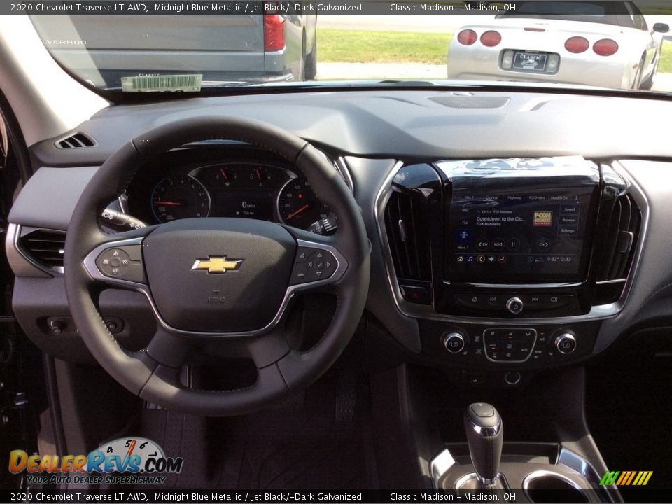 2020 Chevrolet Traverse LT AWD Midnight Blue Metallic / Jet Black/­Dark Galvanized Photo #2
