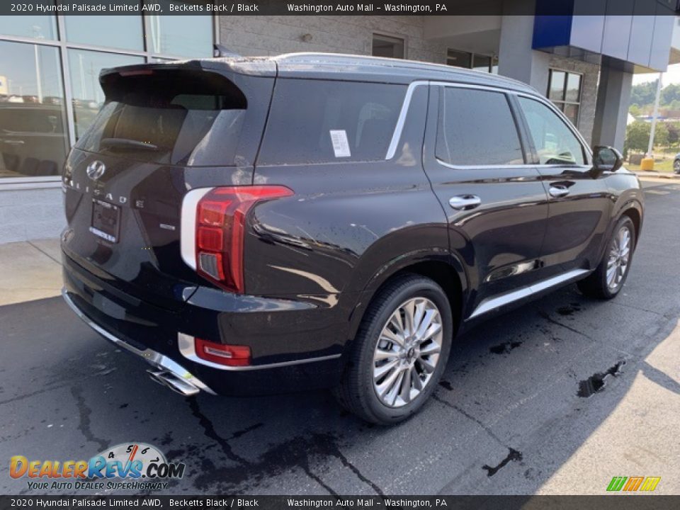 2020 Hyundai Palisade Limited AWD Becketts Black / Black Photo #4