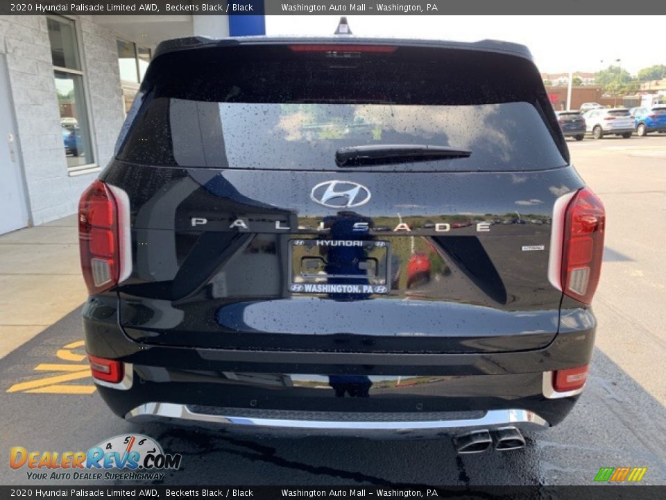 2020 Hyundai Palisade Limited AWD Becketts Black / Black Photo #5