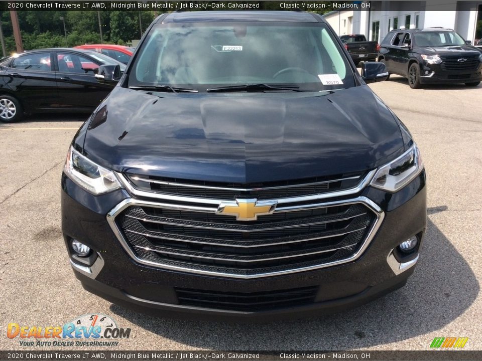 2020 Chevrolet Traverse LT AWD Midnight Blue Metallic / Jet Black/­Dark Galvanized Photo #4
