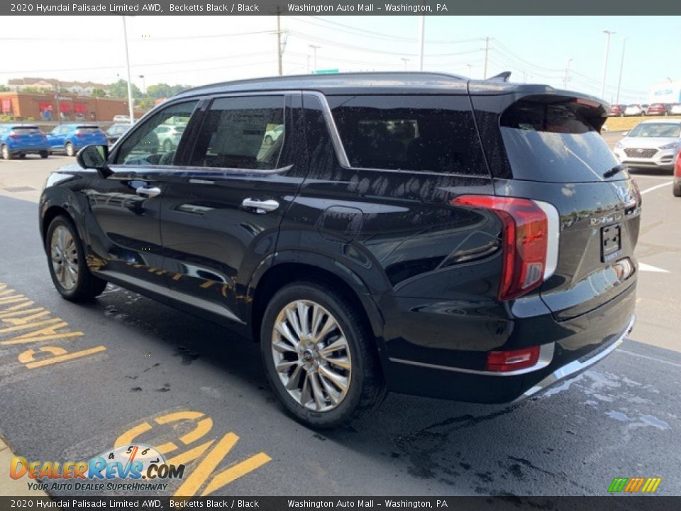 2020 Hyundai Palisade Limited AWD Becketts Black / Black Photo #6
