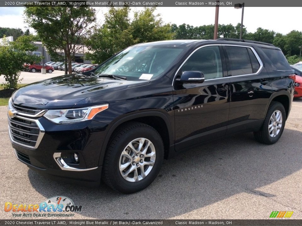 2020 Chevrolet Traverse LT AWD Midnight Blue Metallic / Jet Black/­Dark Galvanized Photo #5