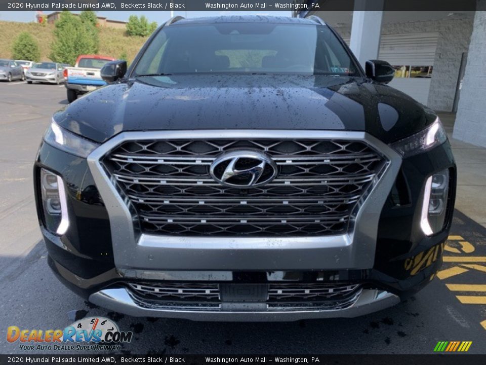 2020 Hyundai Palisade Limited AWD Becketts Black / Black Photo #8