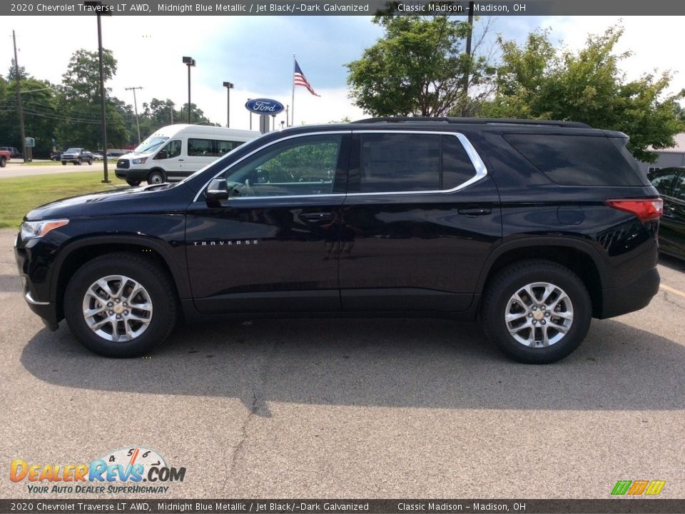 2020 Chevrolet Traverse LT AWD Midnight Blue Metallic / Jet Black/­Dark Galvanized Photo #6