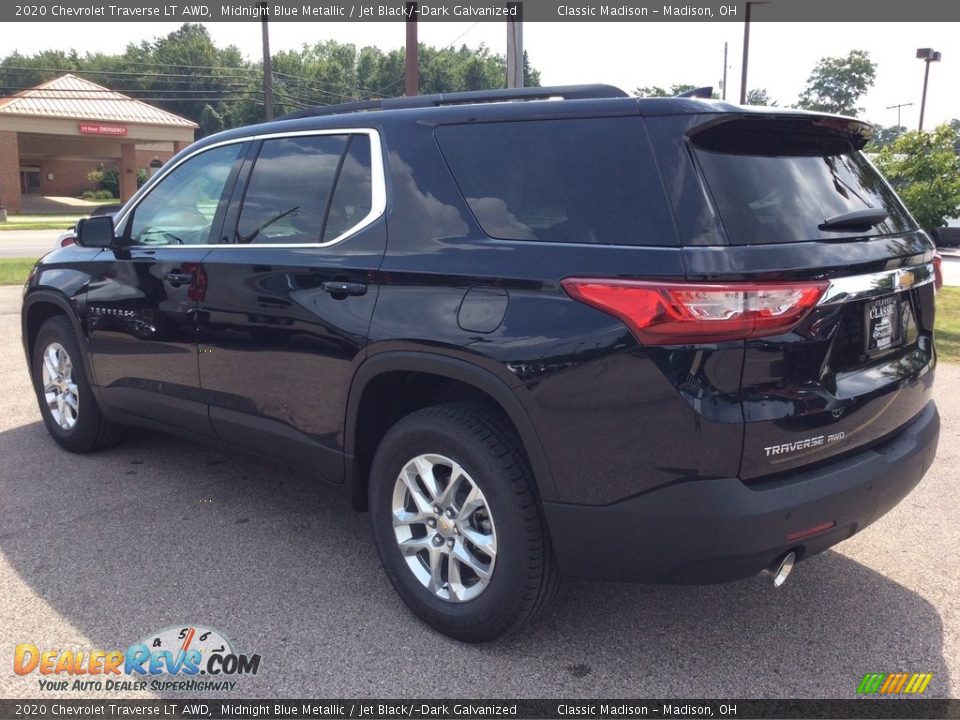 2020 Chevrolet Traverse LT AWD Midnight Blue Metallic / Jet Black/­Dark Galvanized Photo #7