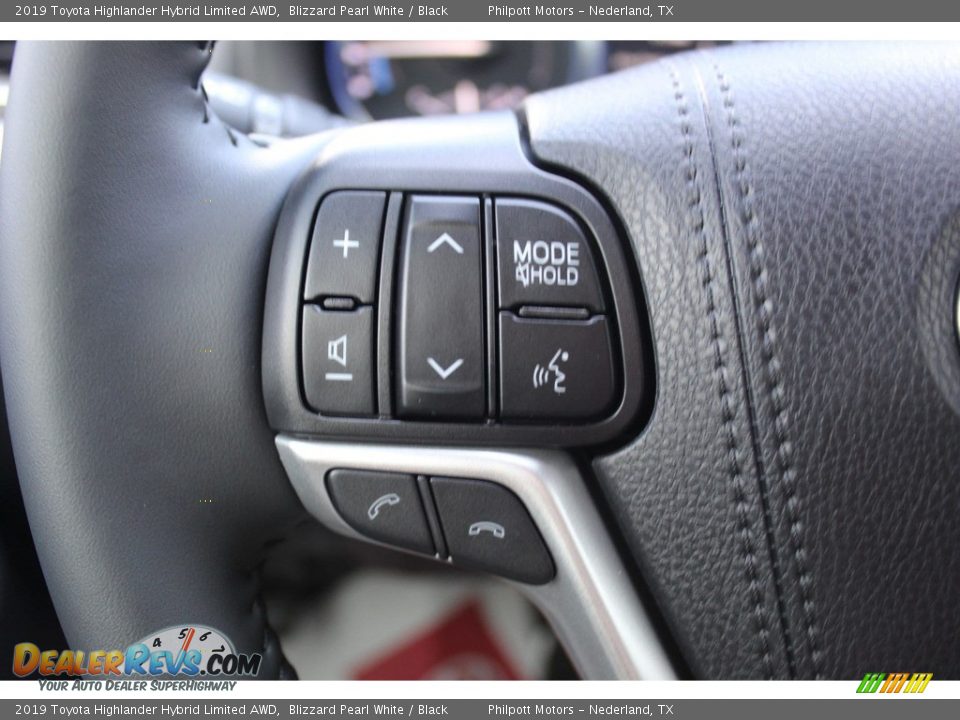 2019 Toyota Highlander Hybrid Limited AWD Blizzard Pearl White / Black Photo #12