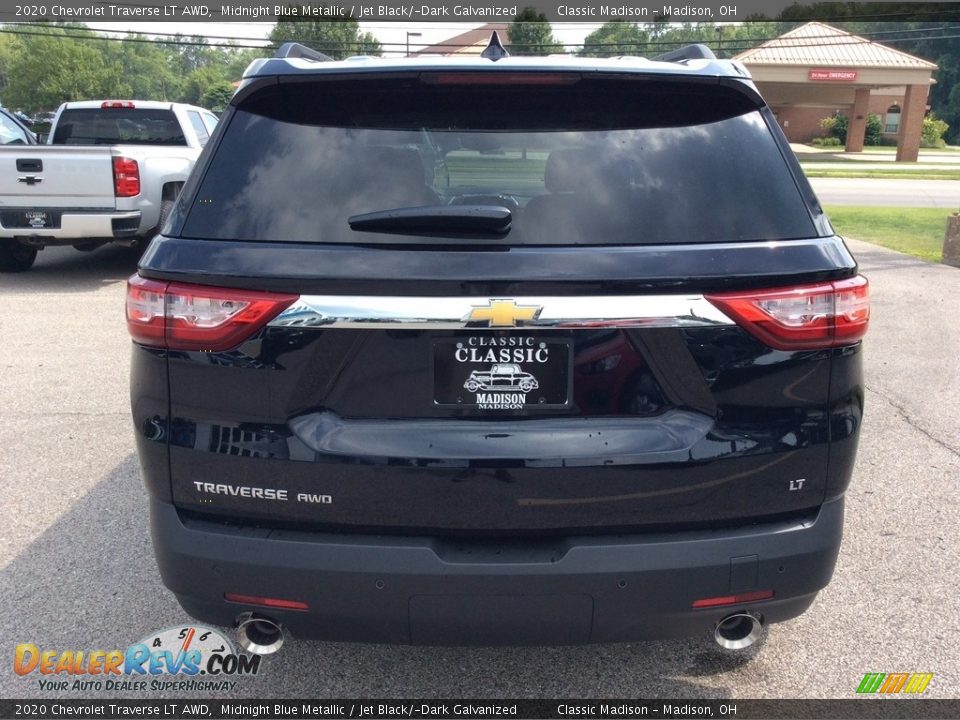 2020 Chevrolet Traverse LT AWD Midnight Blue Metallic / Jet Black/­Dark Galvanized Photo #8