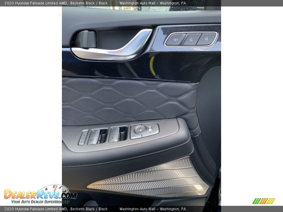 2020 Hyundai Palisade Limited AWD Becketts Black / Black Photo #12