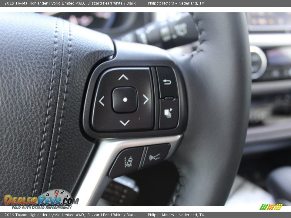 2019 Toyota Highlander Hybrid Limited AWD Blizzard Pearl White / Black Photo #13