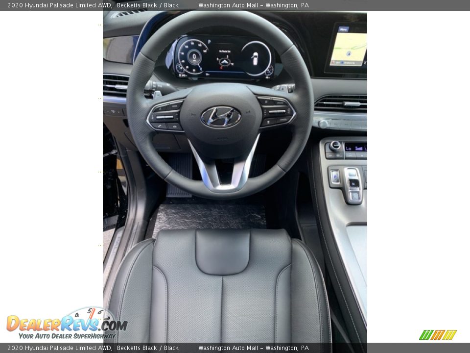 2020 Hyundai Palisade Limited AWD Becketts Black / Black Photo #14