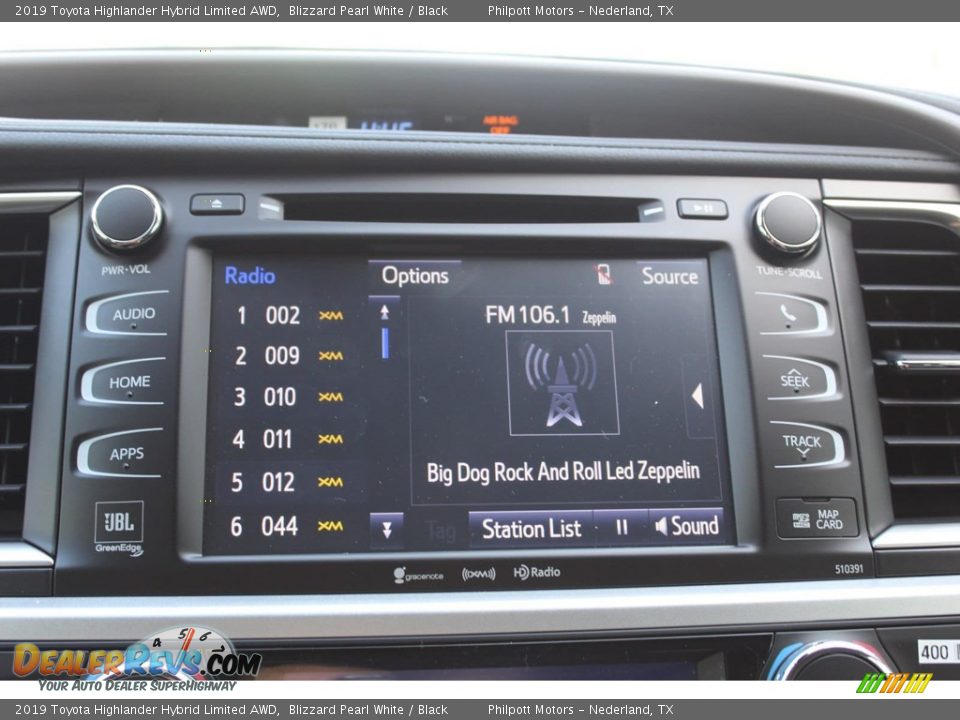 2019 Toyota Highlander Hybrid Limited AWD Blizzard Pearl White / Black Photo #16